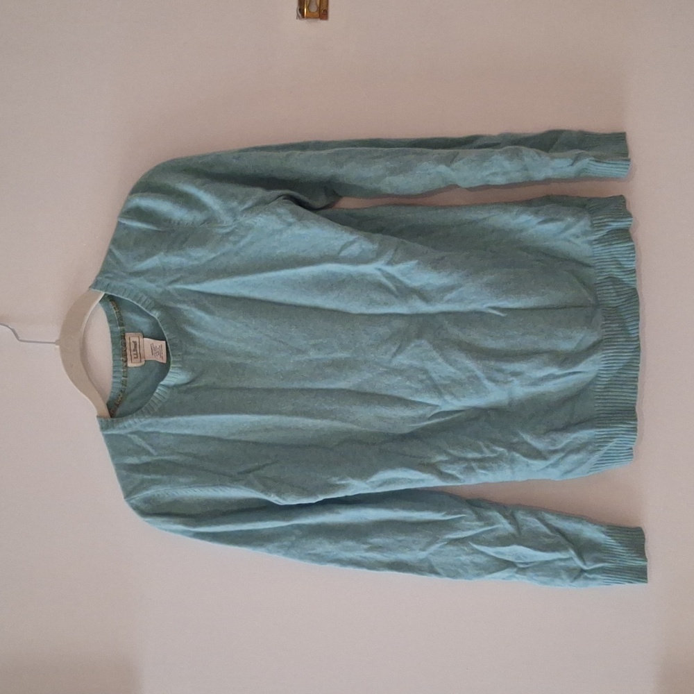LL BEAN Cashmere Pullover in Seafoam Green (Small)